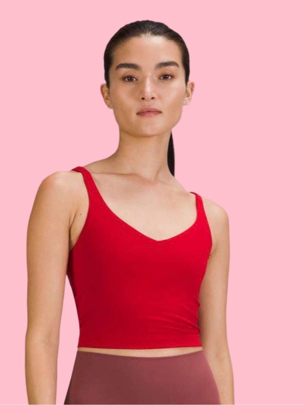 Lulu Red Lululemon Lunar New Year Align Tank Top
Dark Red size: 0